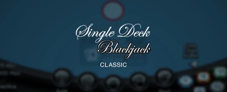 Play Classic Single Deck Blackjack Online at Cafe Casino