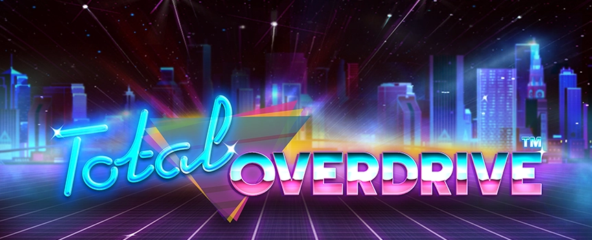 Do you love playing classic slots that roll back the years and take you back to the 1980s? If so, you’ll love Total Overdrive, the 3-reel online slot here at Cafe Casino! Neon covers the reels, just as it should at any top 80s slot, and the gameplay is packed with action. You’ll also find some giant prizes, including a top prize worth thousands!
The only bonus feature you’ll find at this slot is the Overdrive Multiplier, which will kick into action after any winning spin and can see you getting a giant 10x multiplier. As with many slots, you’ll also find wilds on the reels. Total Overdrive offers everything fans of classic slots could ask for, so why not play it today at Cafe Casino?