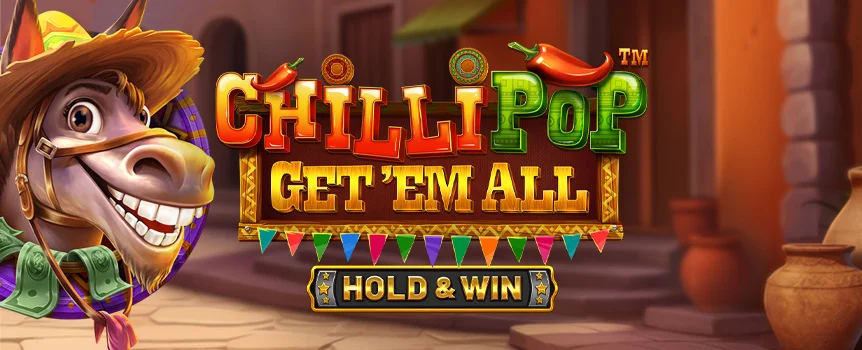 Spice things up with ChilliPop Get em All on Café Casino! Hold & Win and Wild Multipliers bring the heat, with wins up to 5,673x!