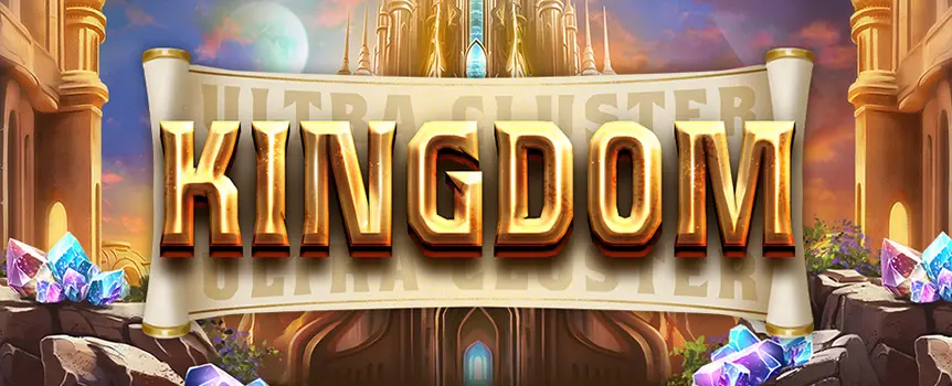 See what it’s like to live in the lap of luxury when you play the Ultra Cluster Kingdom online slot game at Café Casino.