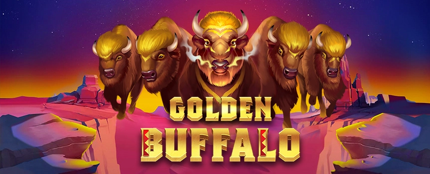 Get ready for the Golden Buffalo slot machine, one of our top slot games with an amazing wild west theme. This buffalo gold slot is perfect if you're a fan of land-based casino buffalo games—it's just like the real thing. With a 6x4 reel layout and 4096 ways to win, it brings the thrill of playing buffalo gold right to your screen. The game's wild symbol (buffalo symbols) are stacked on reels 2, 3, 4, 5, and 6, while the wild multipliers could net you a huge jackpot. As for bonus features, 3 or more bonus scatter/scatter symbols trigger Free Spins. Free spins give you even more chances, and if identical symbols line up, any spin could be a big win: more than 1 winning wild multiplies the multipliers together to a maximum of 3125x. There's something for everyone from high rollers to those just looking for a classic Vegas slot. Bets range from $2 to $200 and the potential for a top win of $500,000. So, get ready for the Golden Buffalo, a slot game that could redefine many online casinos.