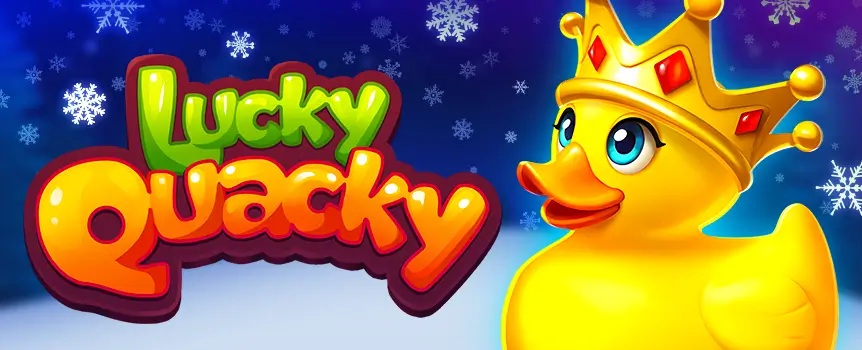 See how lucky rubber duckies can be for you this Christmas season when you play the Lucky Quaky online slot game at Café Casino.