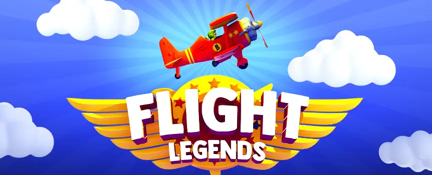 Take flight in Flight Legends, a game of strategy and chance with random flight paths, Multiplier Bonuses, and thrilling missile dividers for dynamic gameplay.