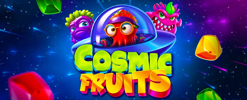 Aliens from deep into outer space are the centerpiece of the great Cosmic Fruits 2 online slot game at Café Casino, where you can bring prizes back to Earth.