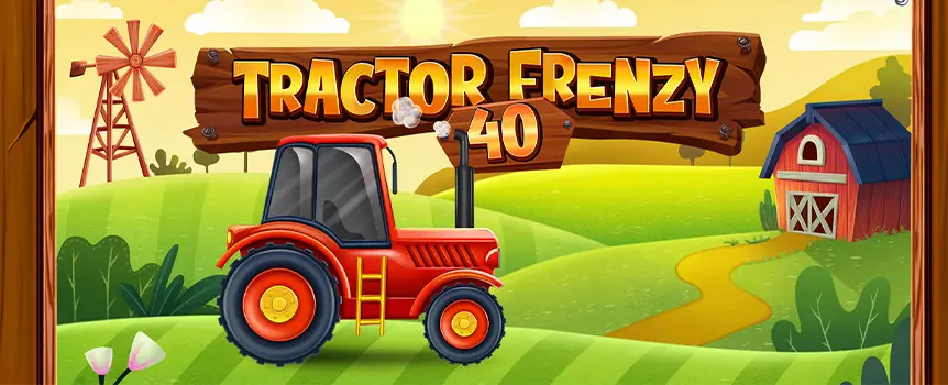 Spend a great day out on the farm and see what amazing prizes you can take home by playing the Tractor Frenzy 40 online slot game at Café Casino.