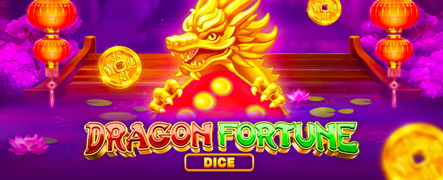 Spin reels, roll dice, and ride magic dragons all the way to payouts topping 7,776x your bet when you play Dragon Fortune Dice .