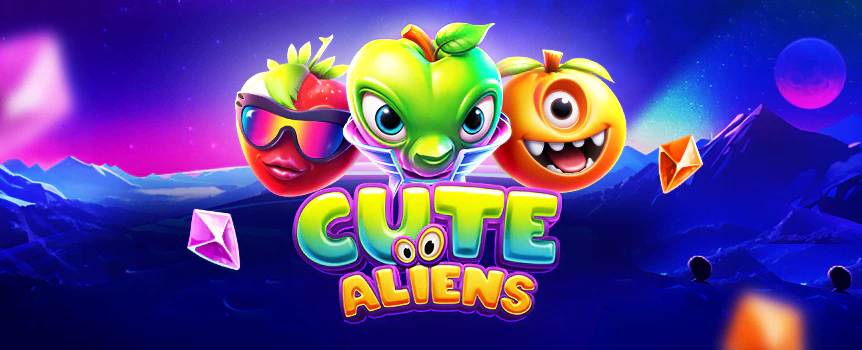 Blast off with adorable aliens and massive Multipliers in Cute Aliens, a colorful and whimsical slot on Cafe Casino