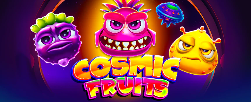 Are you ready to go intergalactic? At the Cosmic Fruits online slot, you’ll head into outer space on the search for some rather strange and colorful beings. Each of these creatures might look scary, but they’re all looking to pay you money, with the top prize being a giant 15,000x your bet. There are no paylines either just get eight identical symbols anywhere to win.

As with many online slots, Cosmic Fruits has a fantastic free spins bonus, where you’ll be able to land huge multipliers worth up to 100x on the reels. What’s more, you can buy the bonus feature at any time! Cosmic Fruits really is an exceptional intergalactic online slot with universal appeal, so why not start spinning its reels today at  Cafe Casino.