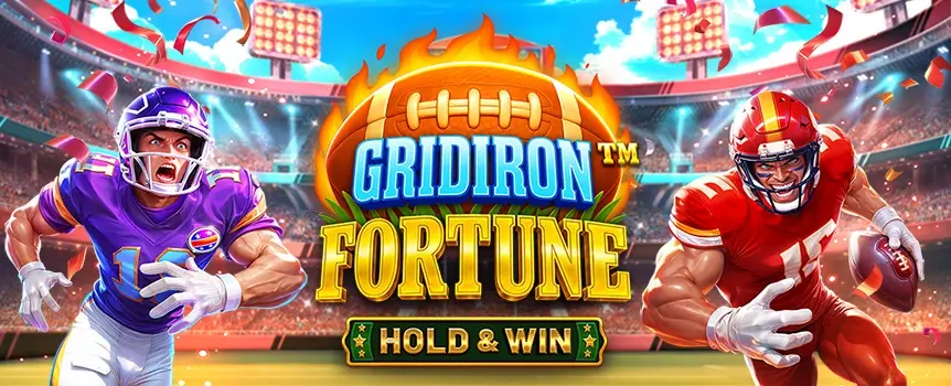 American football can be a thrill to watch, especially if it’s giving out generous prizes like in the slot Gridiron Fortune. Enjoy the game and try hitting one of the Jackpots.