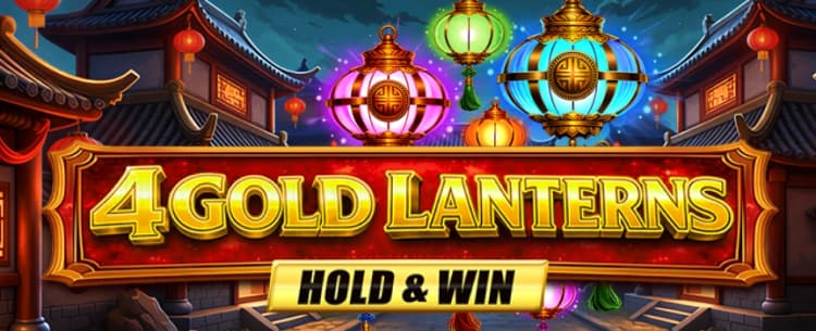 4 Gold Lanterns Hold & Win