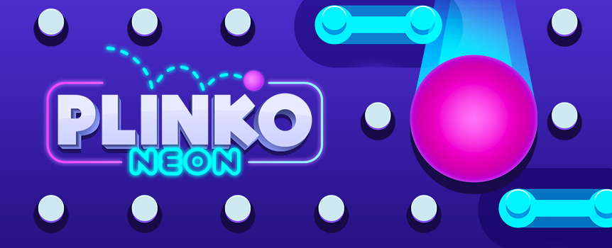 Get ready to try your hand at a two-in-one version of a classic and fun title when you play the new Neon Plinko online game at Café Casino.