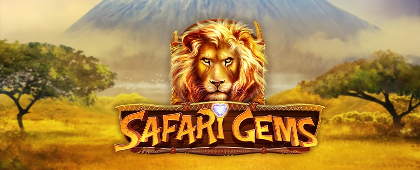 Safari Gems is an adventurous slot game set in the African Savannah, where players navigate past rhinos, cheetahs, and lions in search of the Great Star of Africa diamond. With a 5-reel, 3-row layout and 15 fixed paylines, the game offers dazzling treasures like sapphires, rubies, and emeralds, along with a max win of 5,293x your bet.