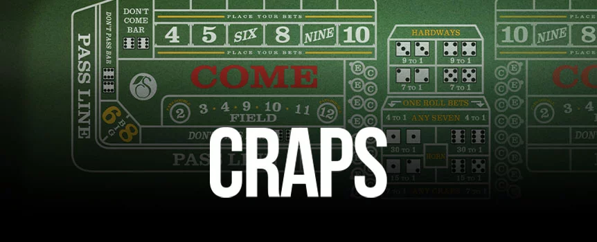 Play the role of the shooter in craps. Throw the dice at Cafe Casino and see if you get a lucky roll and take home the 30x your stake max win!