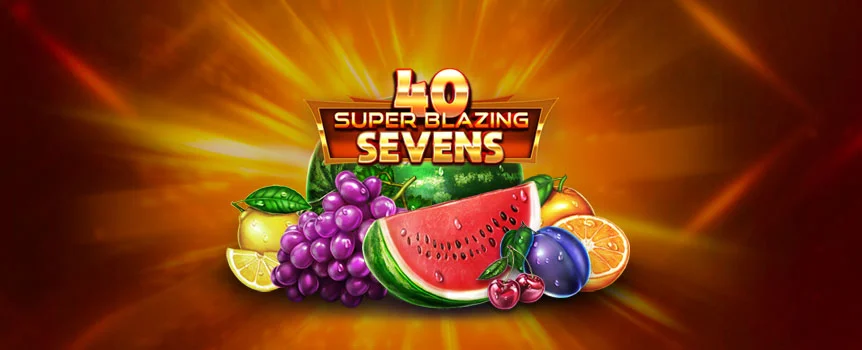 Everyone loves a hot slot, and 40 Super Blazing Sevens brings the white-hot action in a virtual thriller with an incredible 3,000x Max Win. Bells, Oranges, and Clovers are some of the eight different symbols arranged across the game’s glistening golden background, and all you need to do is match at least three across one of the game’s 40 paylines to win.