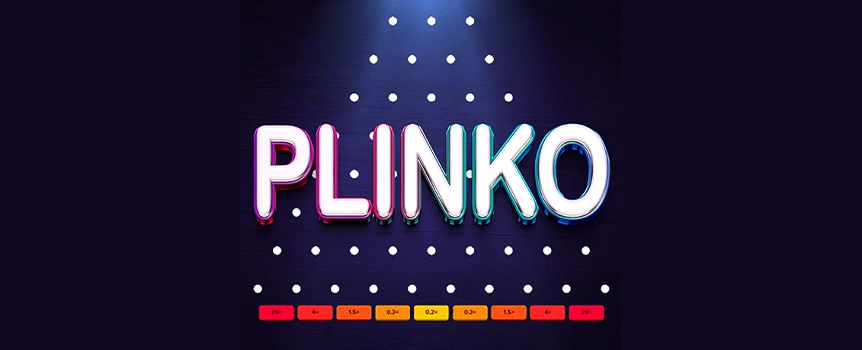 Be the center of attention as the selected contestant on a TV gameshow when you play the exciting Plinko online game at Café Casino.